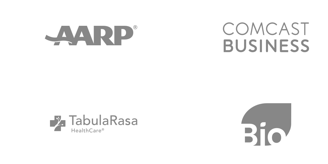AARP, Comcast Business, Tabula Rasa Healthcare, BIO